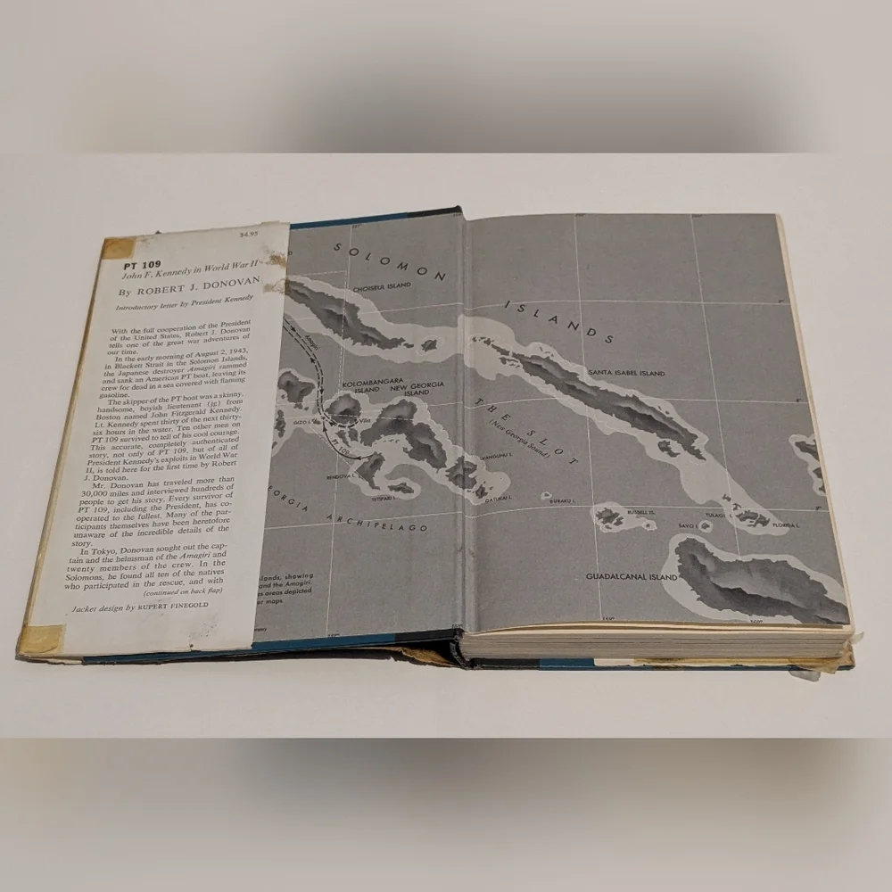 First Edition PT 109 - John F. Kennedy in World War II by Robert J. Donovan 1961 - Picture 4 of 9